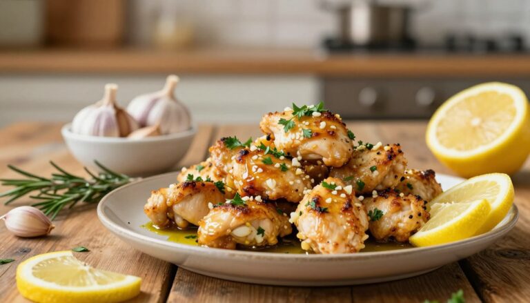 Lemon & Garlic Chicken Bites