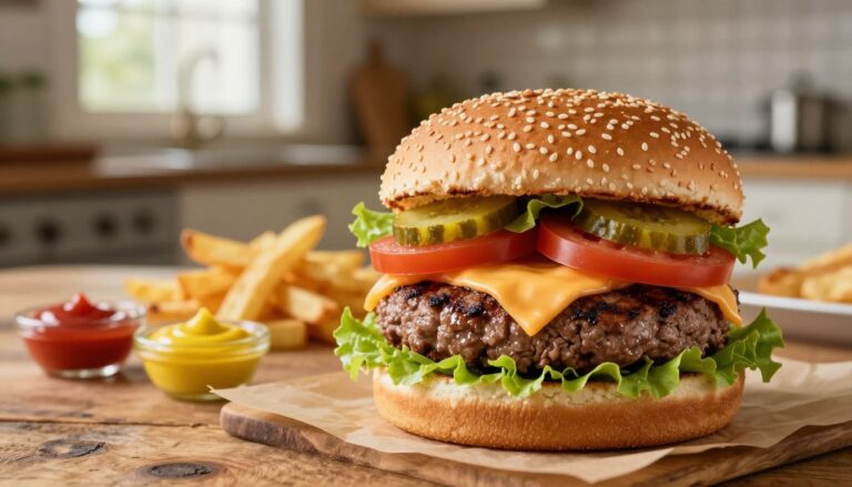 Delicious Beef Burger – Homemade and Juicy